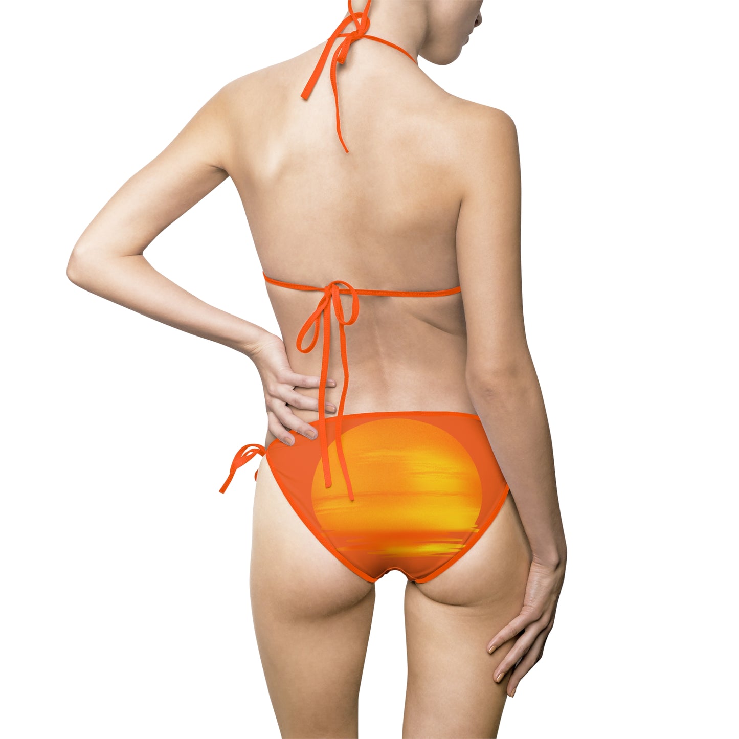 Sunset - Women's Orange Bikini Swimsuit