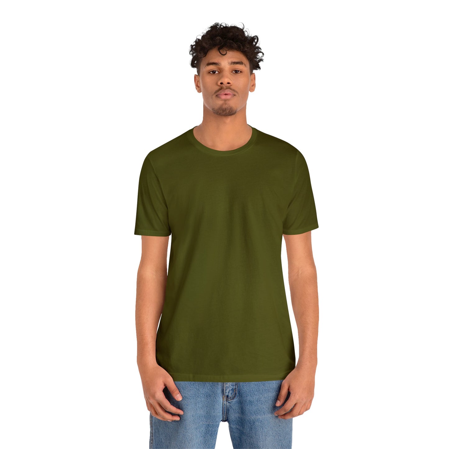 Unisex Jersey Short Sleeve Olive Green T Shirt