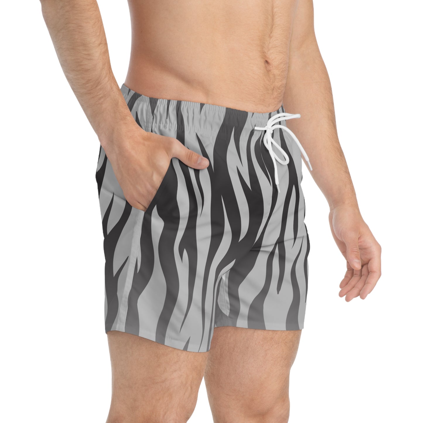 Trunks - Zebra Silver