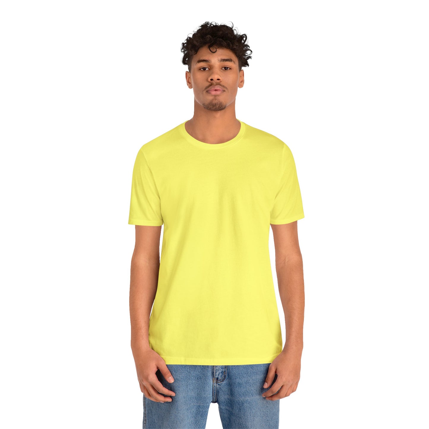 Unisex Jersey Short Sleeve Yellow T Shirt