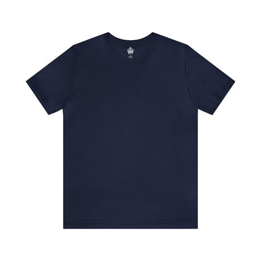 Unisex Jersey Short Sleeve Navy Blue T Shirt