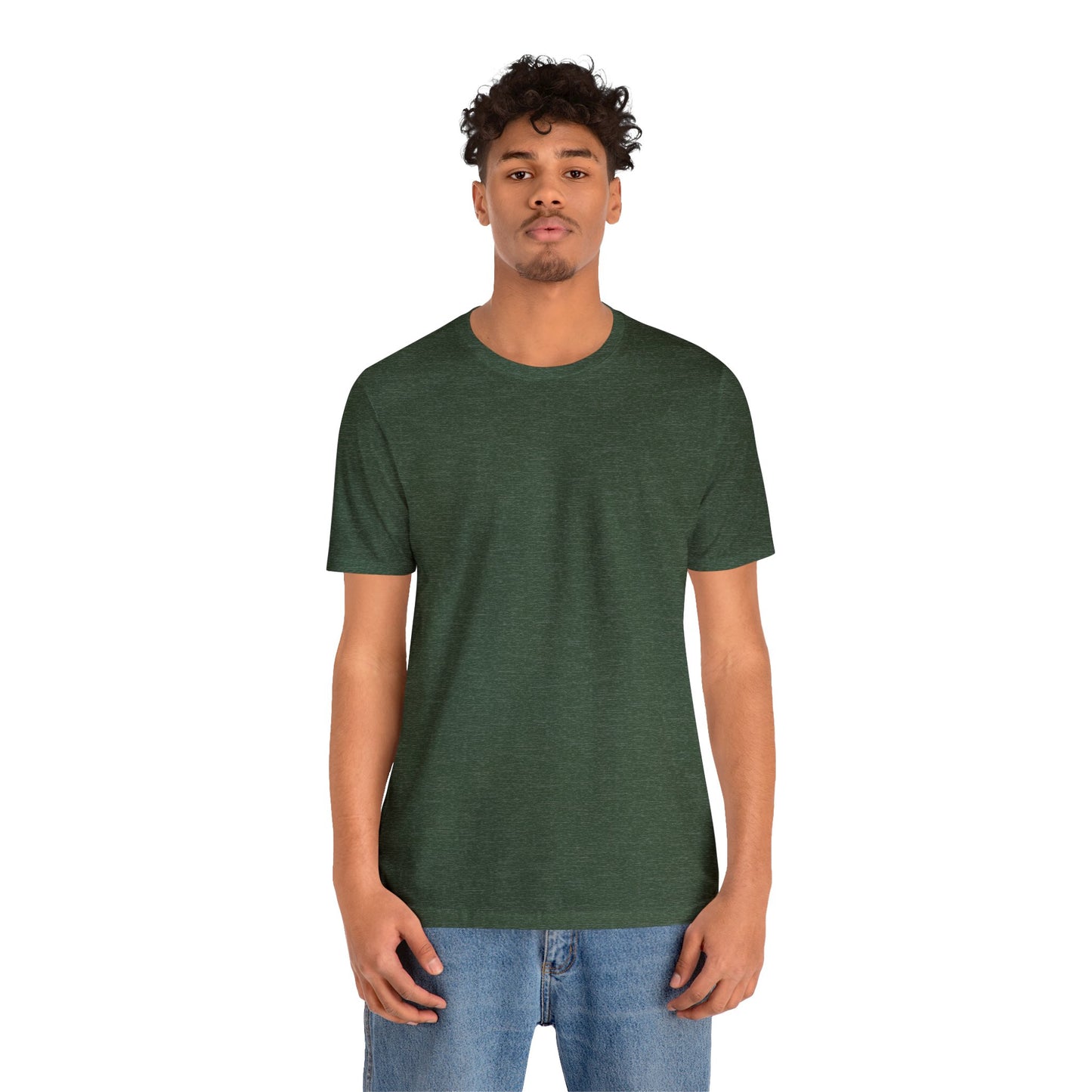 Unisex Jersey Short Sleeve Heather Forest Green T Shirt