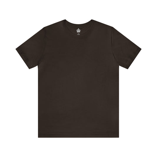 Unisex Jersey Short Sleeve Brown T Shirt