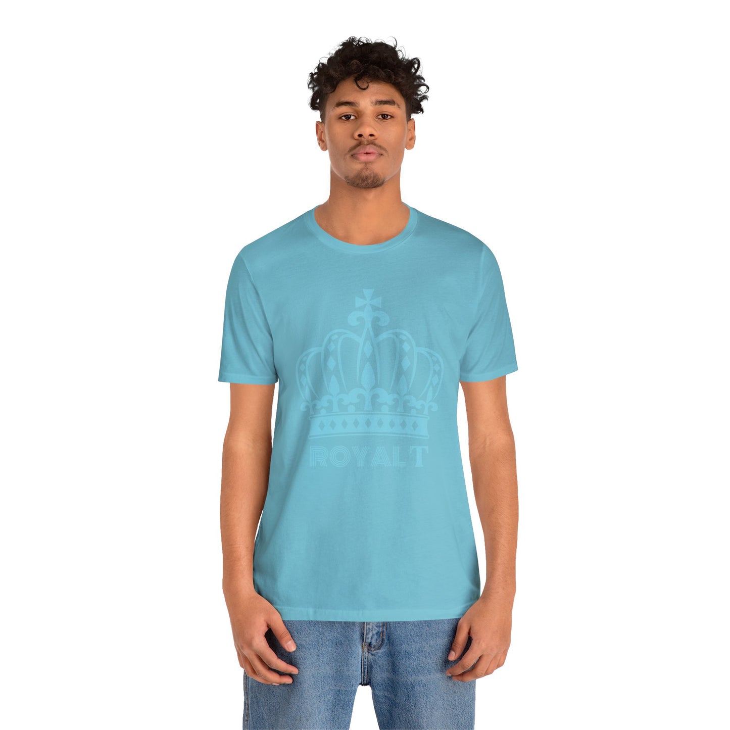 Turquoise Blue - Unisex Jersey Short Sleeve T Shirt - Light Blue Royal T
