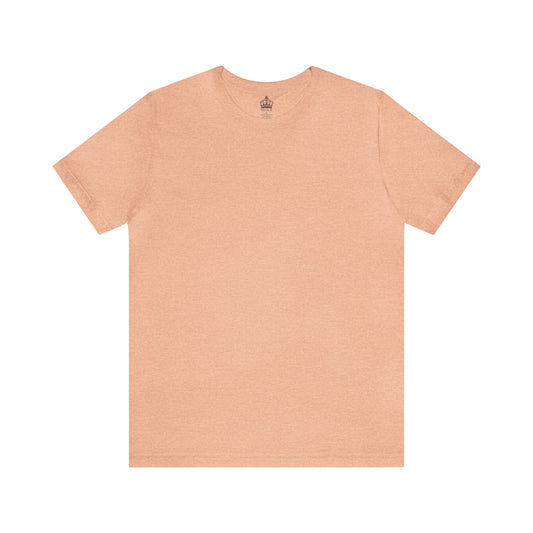 Unisex Jersey Short Sleeve Heather Peach T Shirt