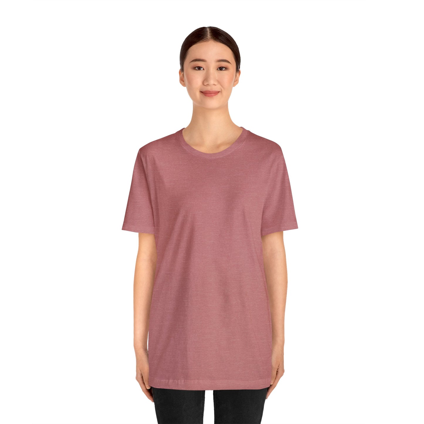 Unisex Jersey Short Sleeve Heather Mauve T Shirt