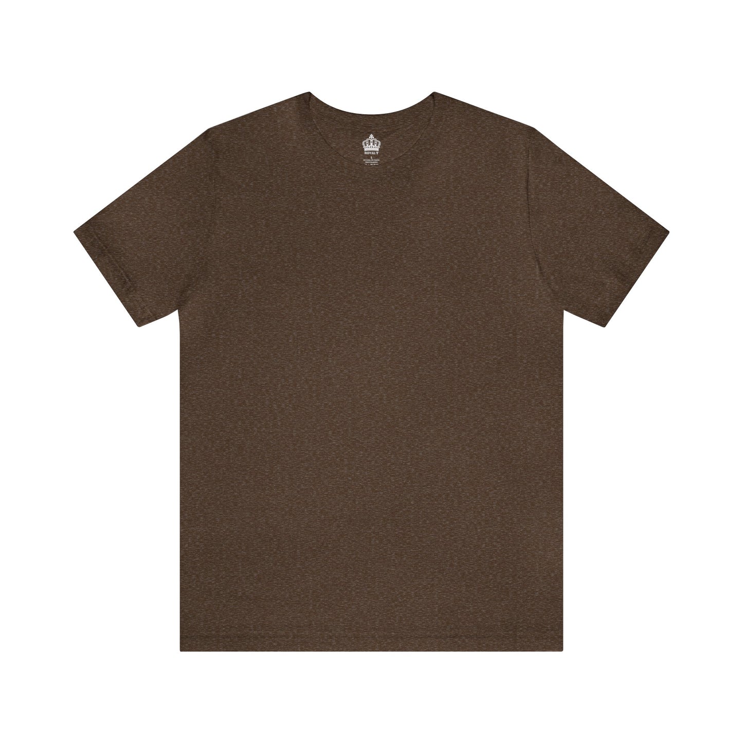 Unisex Jersey Short Sleeve Heather Brown T Shirt