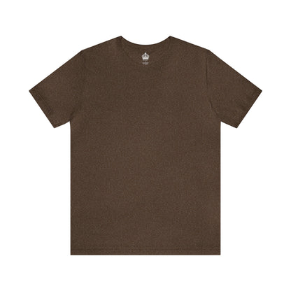 Unisex Jersey Short Sleeve Heather Brown T Shirt