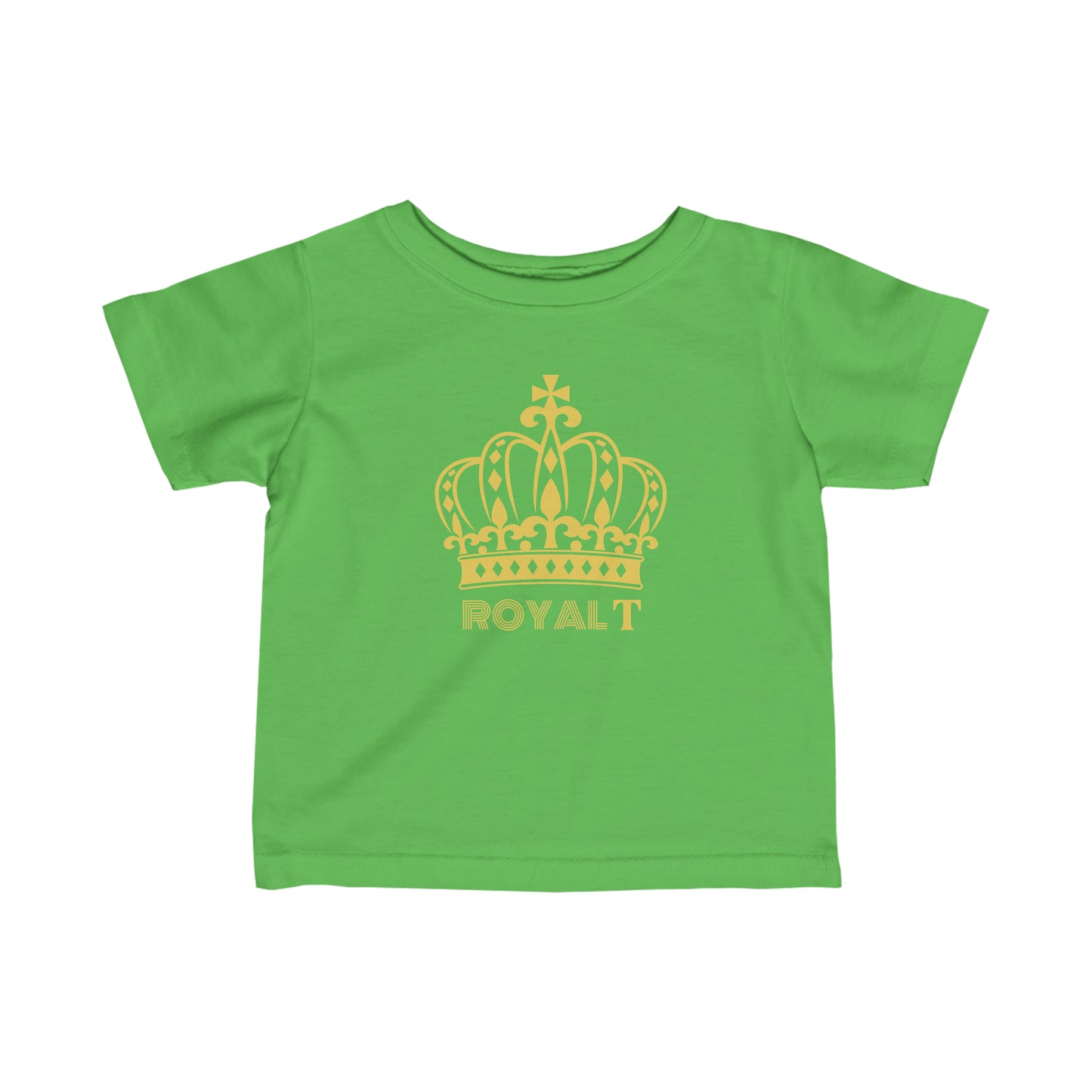 Babies Fine Jersey Tee- Yellow Royal T Logo