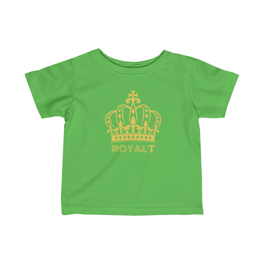 Babies Fine Jersey Tee- Yellow Royal T Logo