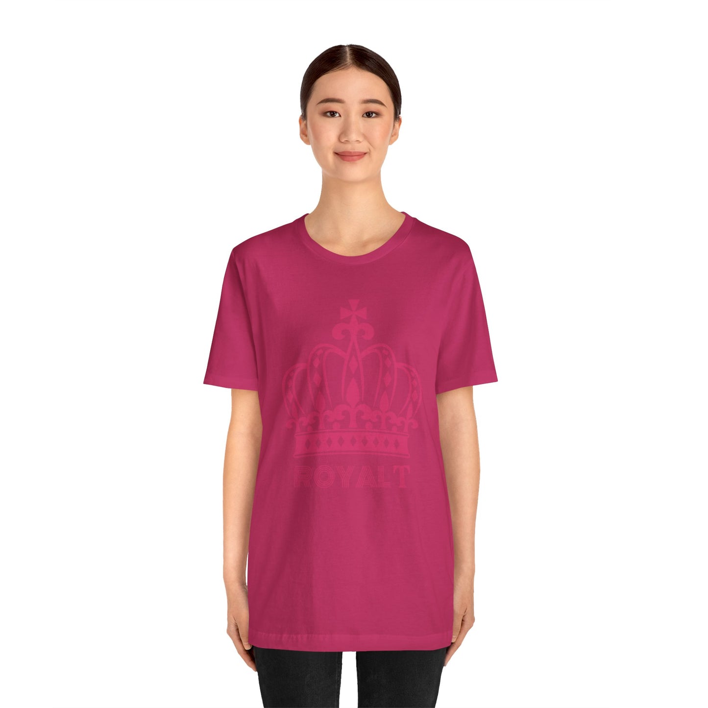 Berry Pink - Unisex Jersey Short Sleeve T Shirt - Berry Pink Royal T
