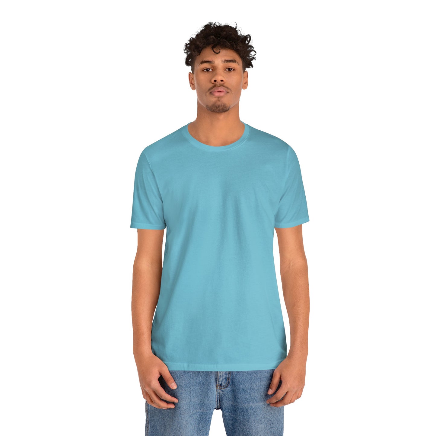 Unisex Jersey Short Sleeve Turquoise Blue T Shirt