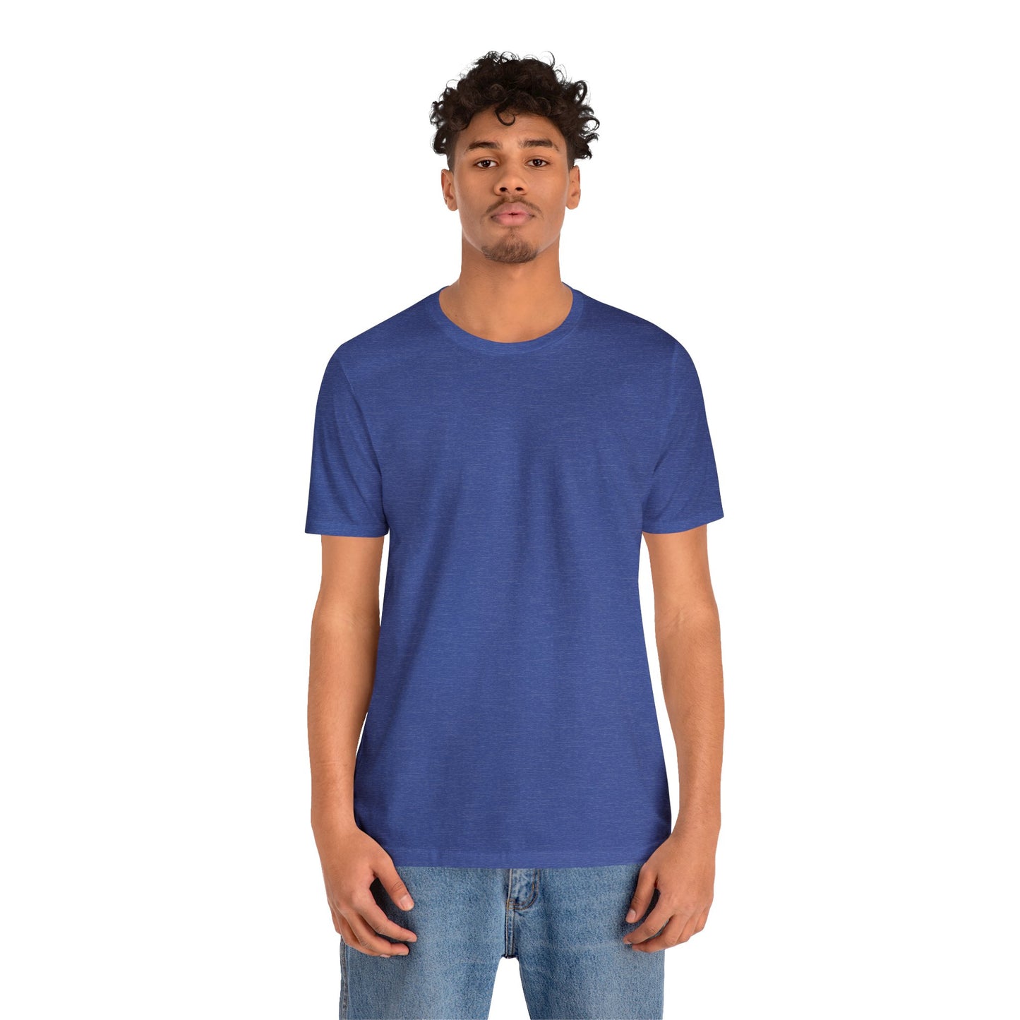 Unisex Jersey Short Sleeve Heather True Royal Blue T Shirt