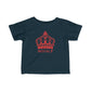 Babies Fine Jersey Tee- Red Royal T Logo